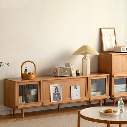 Meuble TV en bois massif Bradwell