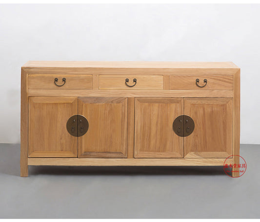 Buffet impérial JAYCE en orme ancien de style chinois