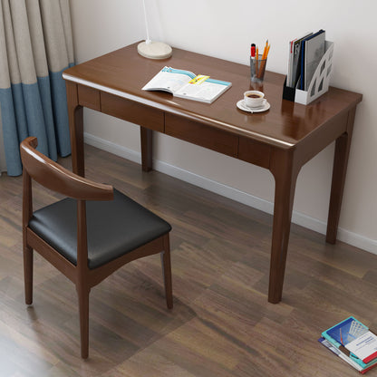 Bureau d'écriture LYDIA CARLTON Table d'ordinateur de bureau en bois massif 