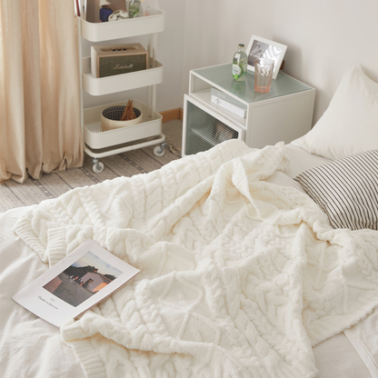 Couverture à motif chanvre Madison