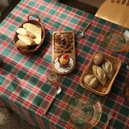 Nappe de Noël à carreaux vichy