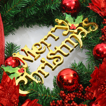 Couronne de Noël en faux pin et baies