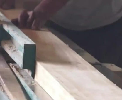 Table à manger moderne en bois massif de style loft AUSTIN