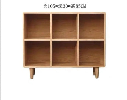 Bibliothèque Madison en teck Cube Nordic en bois massif