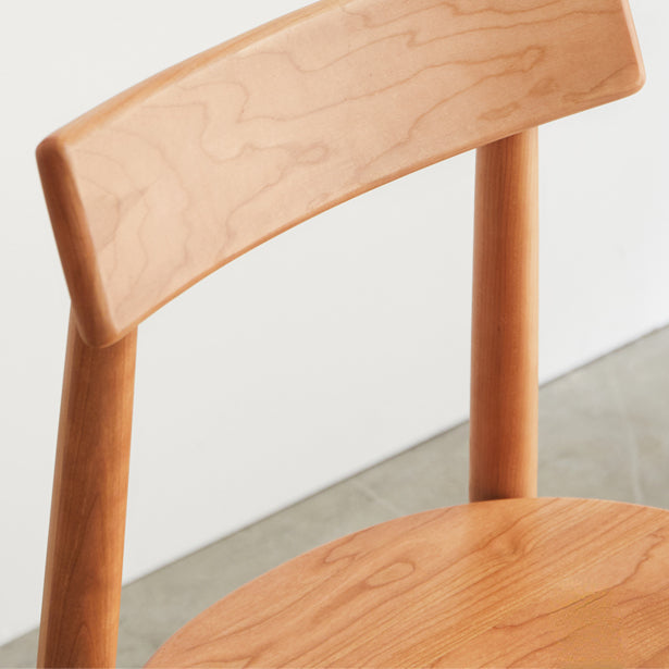 Chaise de salle à manger en bois de cerisier Arvin (ensemble de 2)