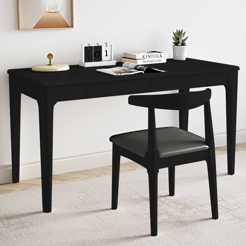 Bureau d'écriture LYDIA CARLTON Table d'ordinateur de bureau en bois massif 