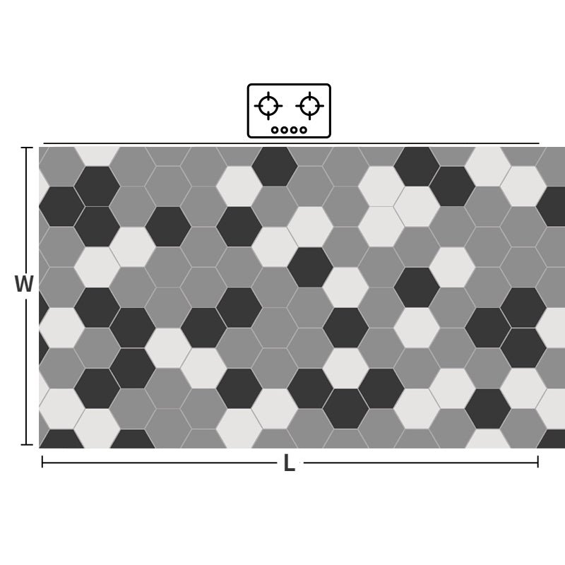 Tapis de cuisine hexagonal Element