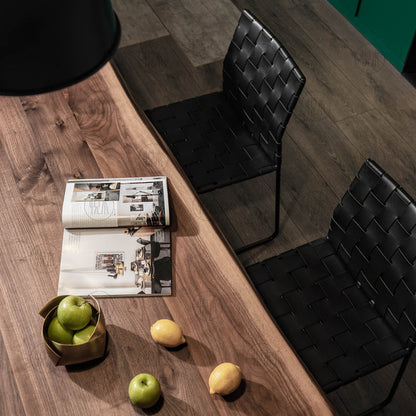 Table à manger Jasper Live Natural Edge en bois massif (choisissez parmi 4 couleurs)