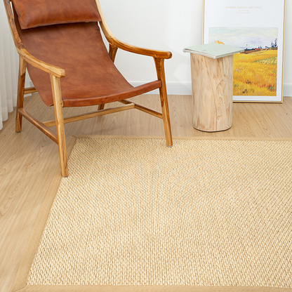 Tapis fait main en sisal beige Angelick