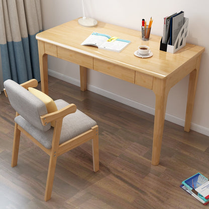 Bureau d'écriture LYDIA CARLTON Table d'ordinateur de bureau en bois massif 