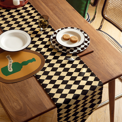 Chemin de table à carreaux Curran