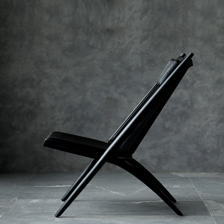 Chaise longue en bois massif Ardoin