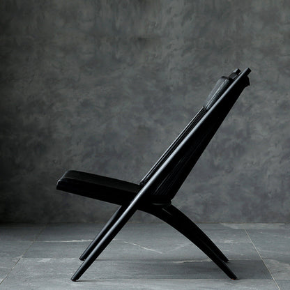 Chaise longue en bois massif Ardoin