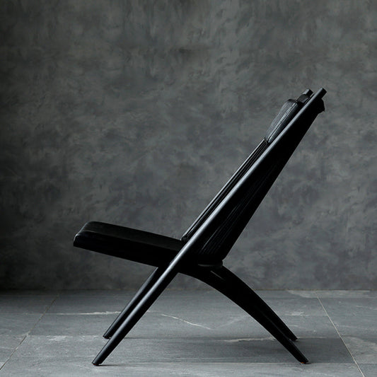 Chaise longue en bois massif Ardoin