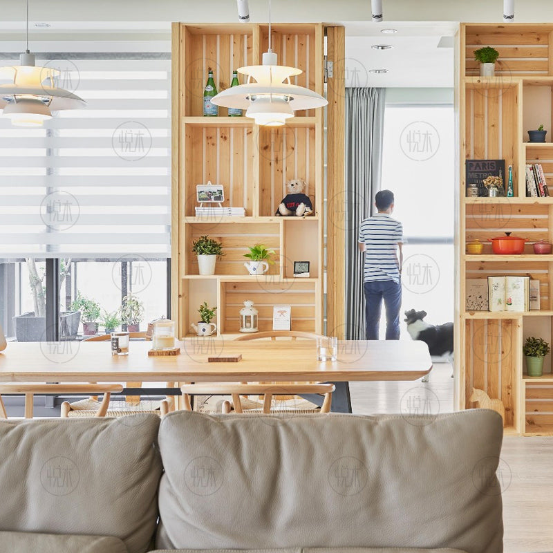 Table à manger scandinave GRAHAM en bois massif Live Edge Nordic