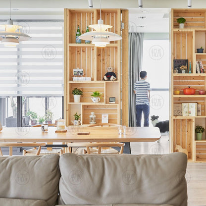 Table à manger scandinave GRAHAM en bois massif Live Edge Nordic