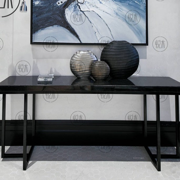 BEAU Console Table Canapé Nordique Simple Américain En Bois Massif Affichage