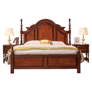 Lit de rangement BOSTON HILTON de style américain et européen avec tiroir et vérin pneumatique