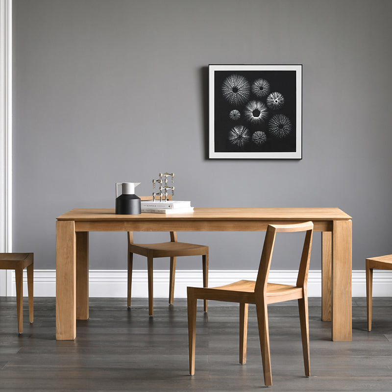 Table à manger moderne LEIA REGIS en bois massif scandinave nordique