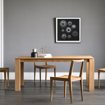 Table à manger moderne LEIA REGIS en bois massif scandinave nordique