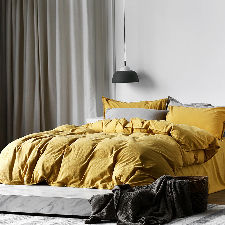 Ensemble de draps en coton Gardenhire 4 pièces 