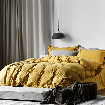 Ensemble de draps en coton Gardenhire 4 pièces 