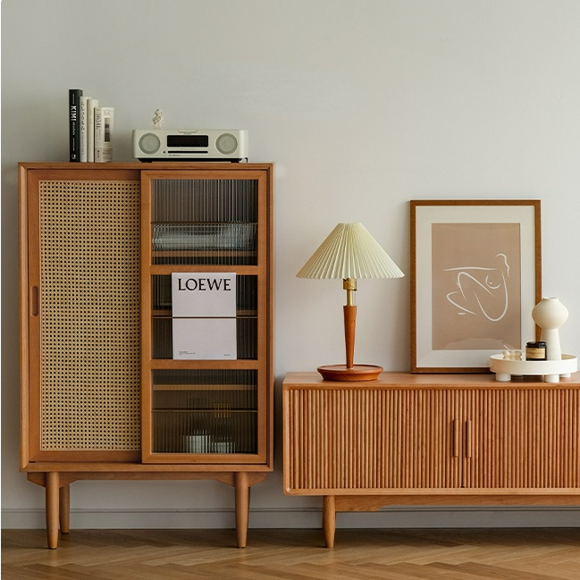 Meuble TV Griffing en cerisier