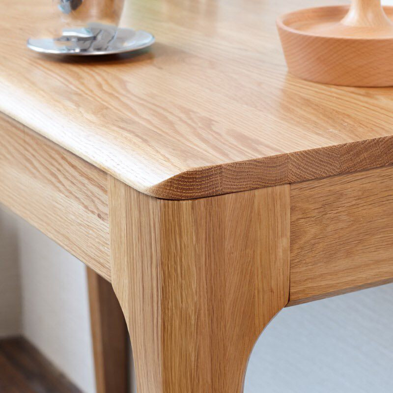 JAKIRA Table à manger et chaise en bois massif japonais nordique scandinave