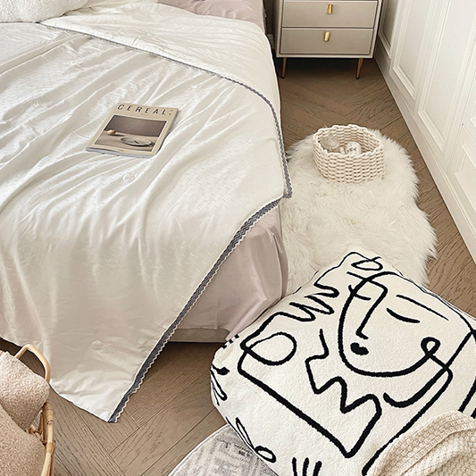 Pouf rond de sol Gaven