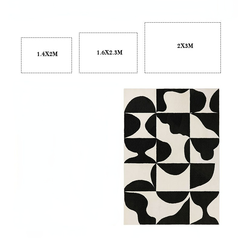 Tapis de zone abstrait Devon