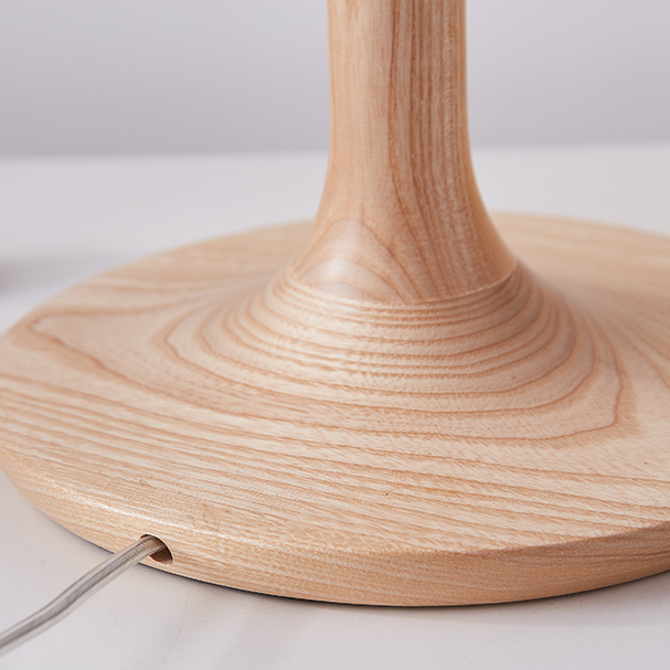 Lampe de table en bois massif Cheatham