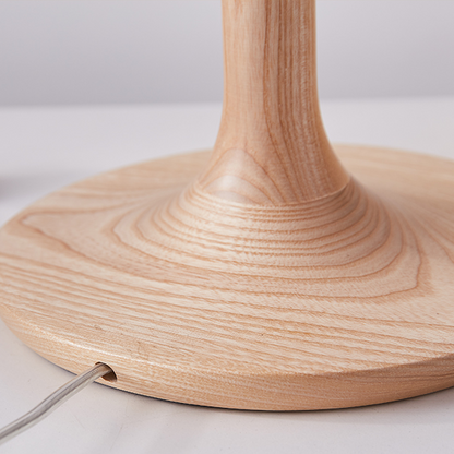 Lampe de table en bois massif Cheatham
