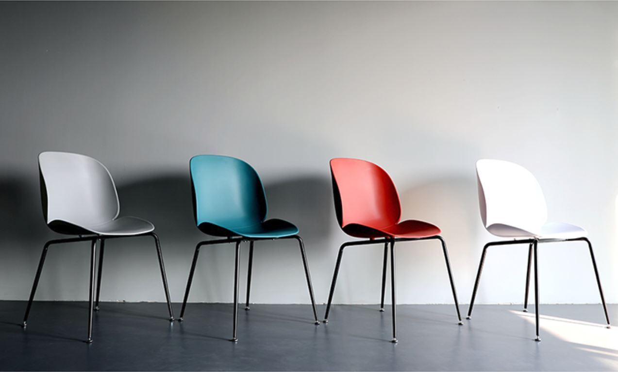 HARPER Chaises de salle à manger et de café minimalistes, contemporaines et colorées
