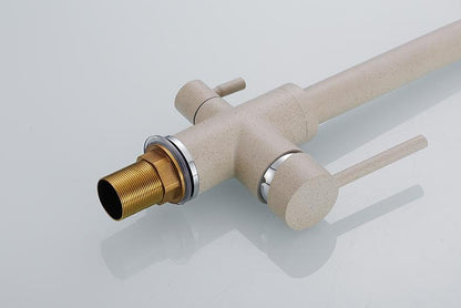 Robinet de cuisine minimaliste ARMAND noir mat/nude