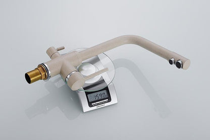 Robinet de cuisine minimaliste ARMAND noir mat/nude