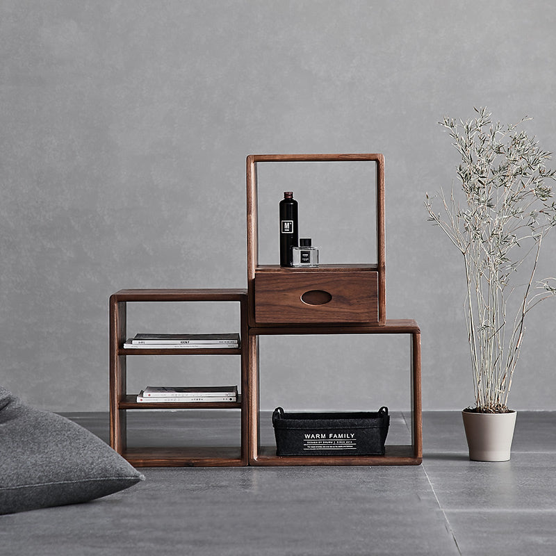 Séparateur d'affichage modulaire ADAM Cube en pin massif de Nouvelle-Zélande