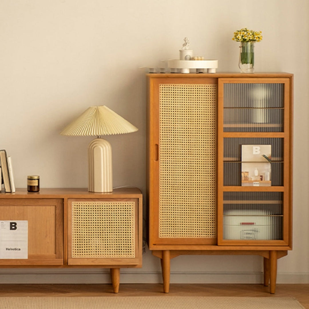 Meuble TV en bois massif Bradwell