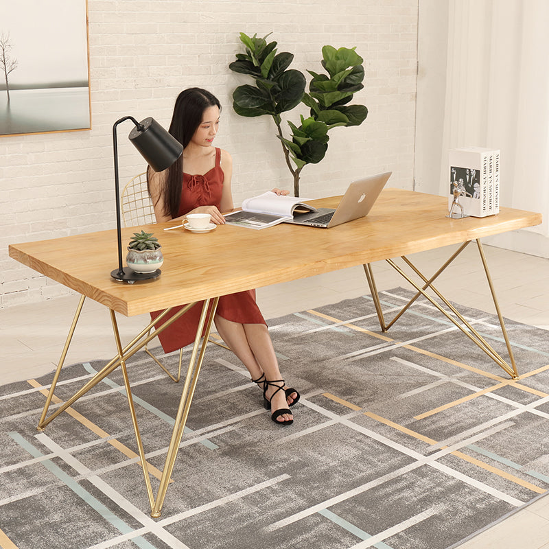 Table à manger IAN Live Edge Slab Design minimaliste moderne nordique