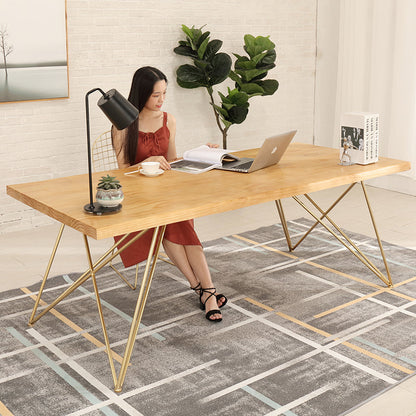 Table à manger IAN Live Edge Slab Design minimaliste moderne nordique