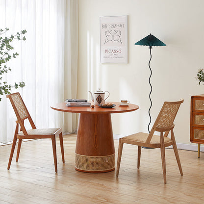 Chaise de salle à manger en rotin Elvira (ensemble de 2 ou 4)