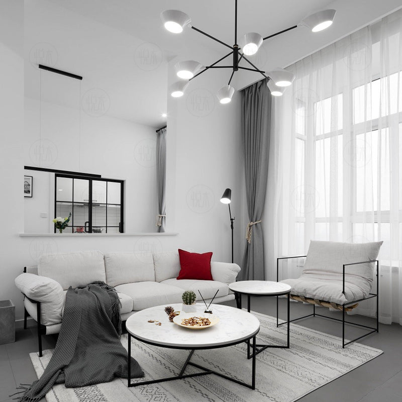 Table basse ronde gigogne moderne et nordique BENNETT