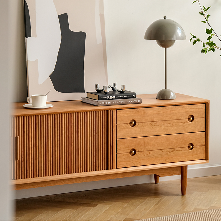 Meuble TV Griffing en cerisier