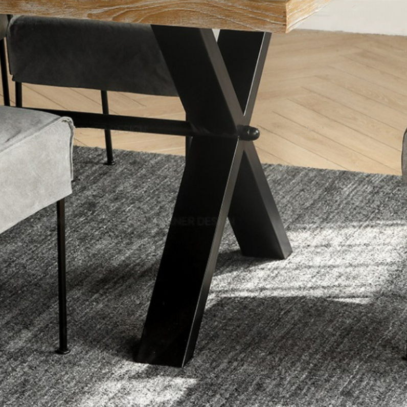 Table à manger sur piédestal Hollins