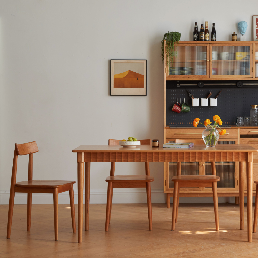 Table à manger en bois de cerisier Arvin