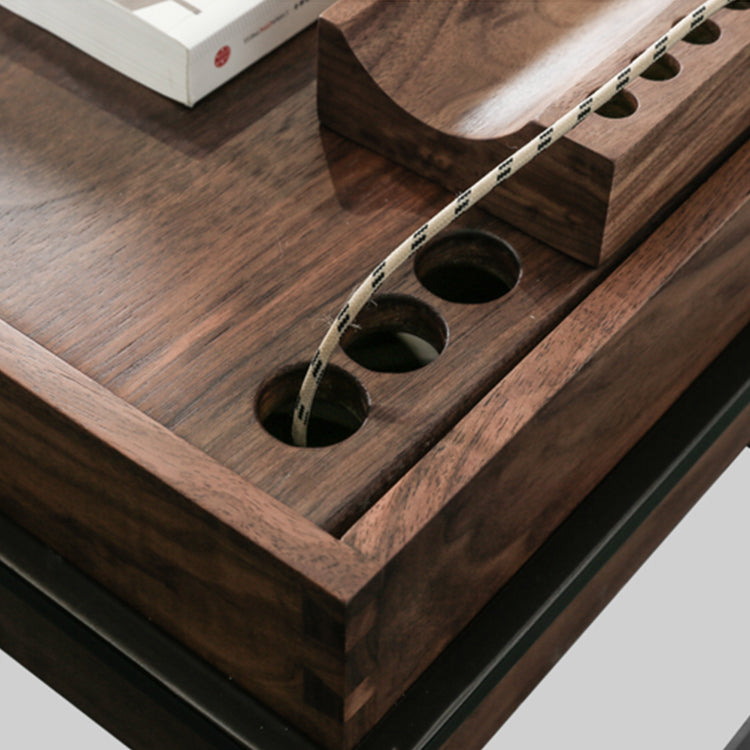 Table d'appoint en bois massif Kabamba 