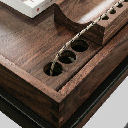 Table d'appoint en bois massif Kabamba 