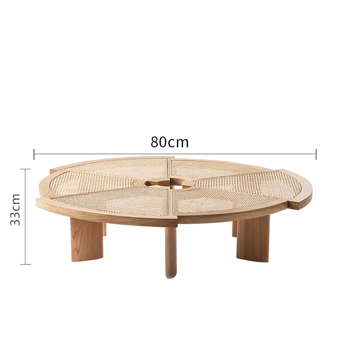 Table basse en rotin Driskill