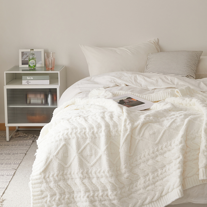 Couverture à motif chanvre Madison