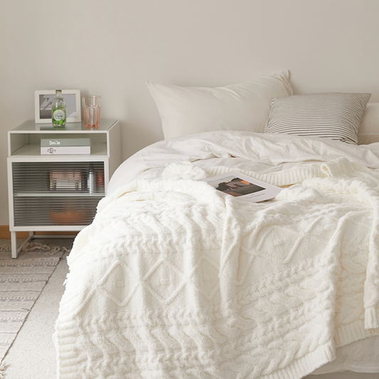 Couverture à motif chanvre Madison