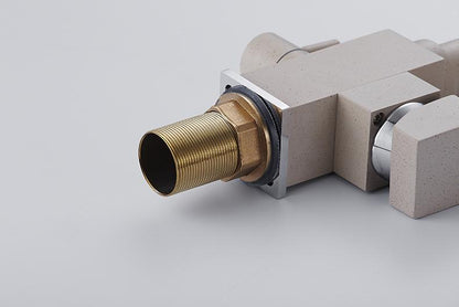 Robinet double plat mat minimaliste ENZO Nude